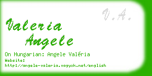 valeria angele business card
