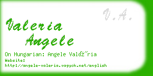 valeria angele business card